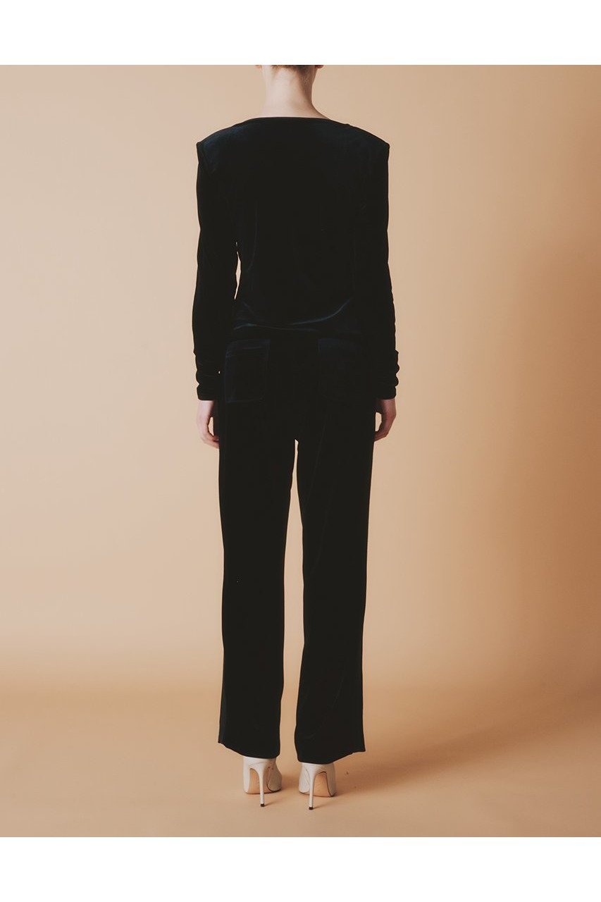 【ルームエイト/Room no.8】の【Room no.8 BLACK】サテン ベロアサイドライン パンツ 人気、トレンドファッション・服の通販 founy(ファニー) 　ファッション　Fashion　レディースファッション　Fashion for Women　パンツ　Pants & Trousers　なめらか　Smooth, Silky Texture　サテン　Satin, Glossy Fabric　シンプル　Simple, Minimal　フェミニン　Feminine, Girly　ベロア　Velour, Soft Velvet　エレガント 上品　Elegant　新作・新入荷　New Arrivals / New In　other-8|ID: prp329100004727461 ipo3291000000034153444