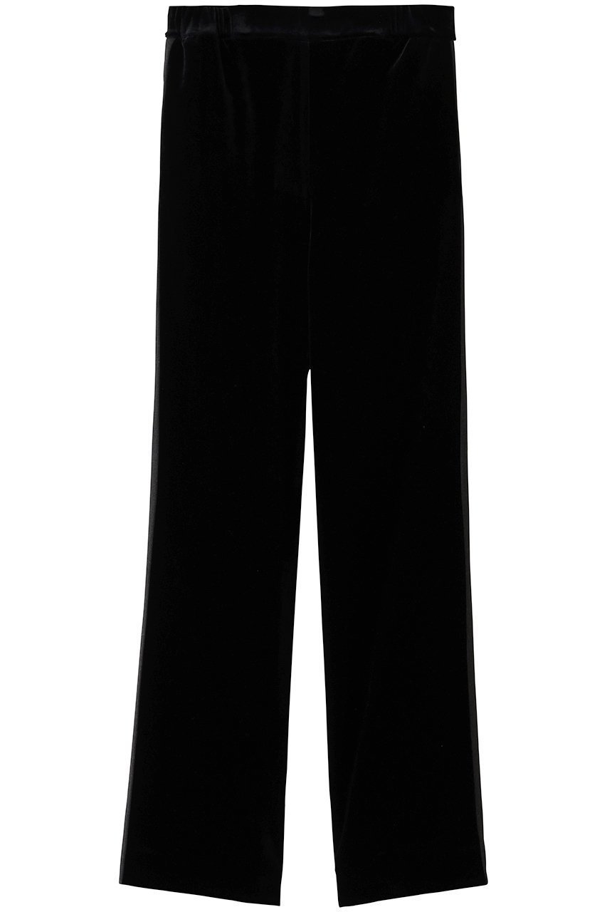 【ルームエイト/Room no.8】の【Room no.8 BLACK】サテン ベロアサイドライン パンツ 人気、トレンドファッション・服の通販 founy(ファニー) 　ファッション　Fashion　レディースファッション　Fashion for Women　パンツ　Pants & Trousers　なめらか　Smooth, Silky Texture　サテン　Satin, Glossy Fabric　シンプル　Simple, Minimal　フェミニン　Feminine, Girly　ベロア　Velour, Soft Velvet　エレガント 上品　Elegant　 other-1|ID: prp329100004727461 ipo3291000000036041184
