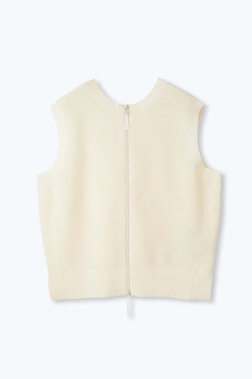 【レリル/lelill】のハイテクワッフル2WAY ジレ インテリア・キッズ・メンズ・レディースファッション・服の通販 founy(ファニー) 　ファッション　Fashion　レディースファッション　Fashion for Women　アウター　Coat / Outerwear Collection　レディースジャケット・軽アウター　Jackets　アンサンブル　Ensemble Set　ジャケット　Jacket, Outerwear　フロント　Front, Front Design　ベスト　Vest, Waistcoat　リブニット　Rib Knit, Ribbed Knit　ワッフル　Waffle, Waffle Knit　定番　Standard, Basic Item　洗える　Machine Washable　エクリュ|ID: prp329100004727479 ipo3291000000035870582