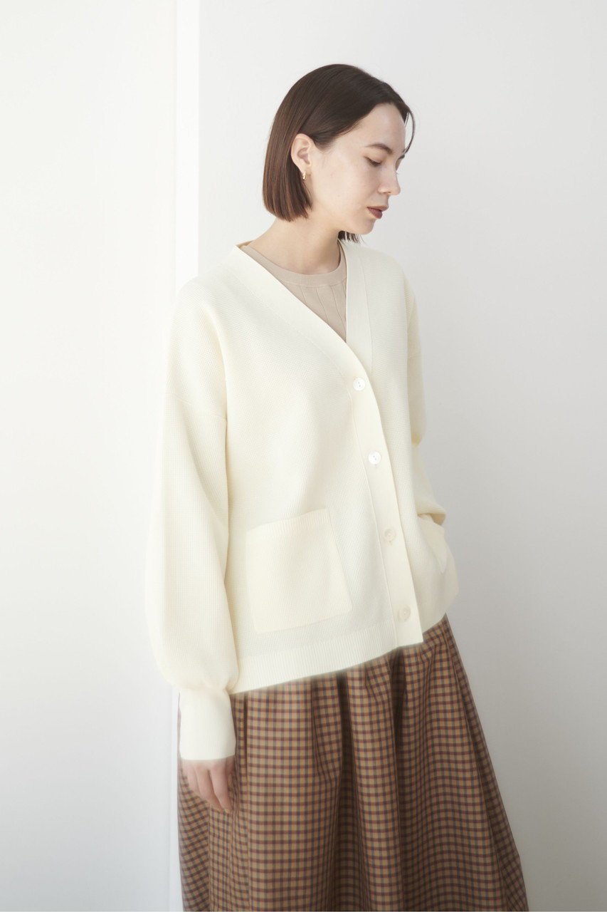 【レリル/lelill】のハイテクワッフル カーディガン 人気、トレンドファッション・服の通販 founy(ファニー) 　ファッション　Fashion　レディースファッション　Fashion for Women　トップス・カットソー　Cut & Sew Tops　ニット　Knit Tops & Sweaters　カーディガン・羽織り　Layered Style Cardigans　カーディガン　Cardigan, Knitwear　フィット　Fit, Slim Fit　リブニット　Rib Knit, Ribbed Knit　ワッフル　Waffle, Waffle Knit　洗える　Machine Washable　other-8|ID: prp329100004727482 ipo3291000000035870610