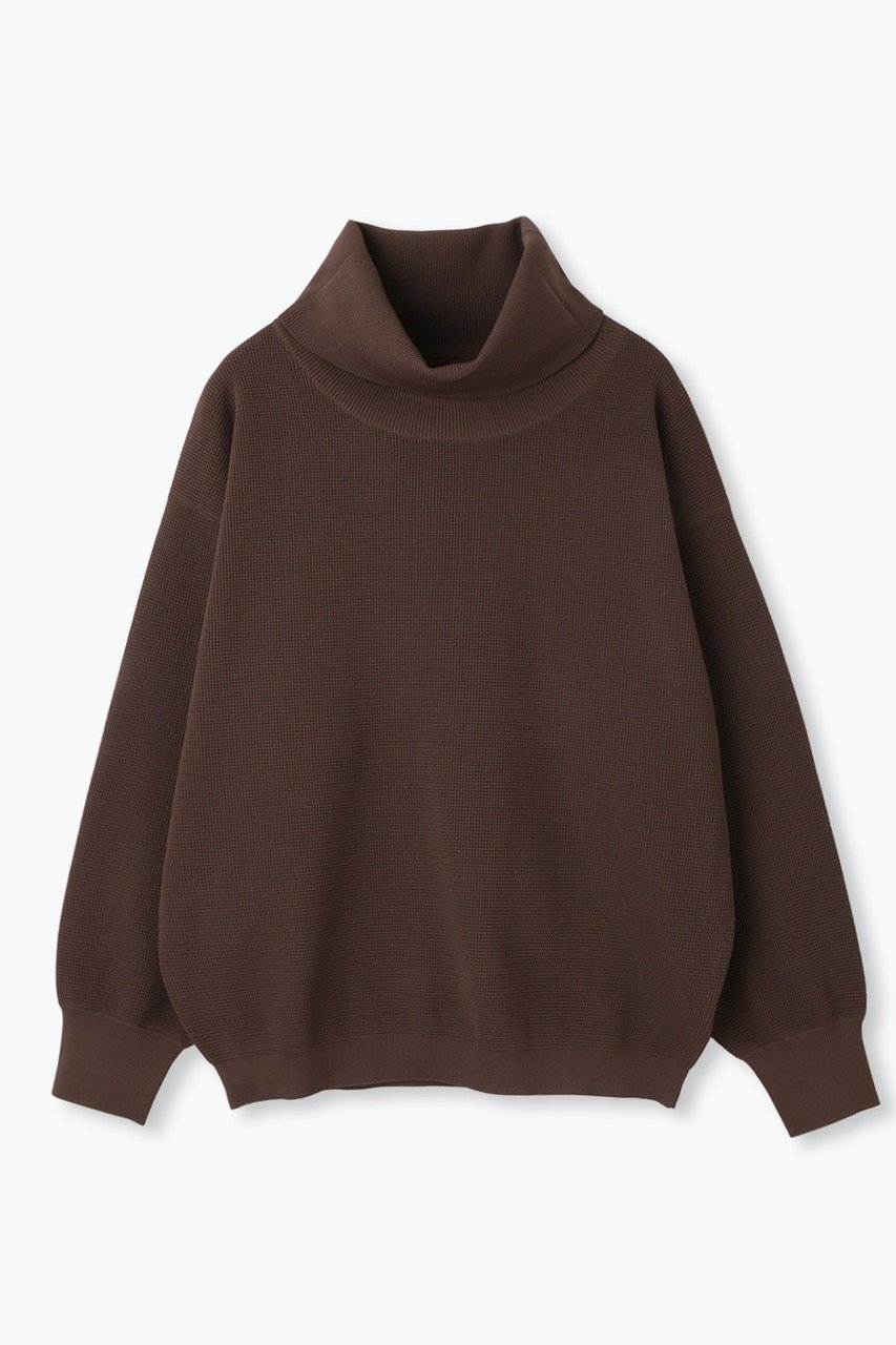 【レリル/lelill】のハイテクワッフル タートルニット インテリア・キッズ・メンズ・レディースファッション・服の通販 founy(ファニー) 　ファッション　Fashion　レディースファッション　Fashion for Women　トップス・カットソー　Cut & Sew Tops　ニット　Knit Tops & Sweaters　カジュアルプルオーバー・ニットトップス　Pullovers & Knit Tops / Casual Pullovers　スリム　Slim, Slim Fit　セーター　Sweater, Knitwear　タートル　Turtleneck, Turtle Collar　タートルネック　Turtleneck, High Neck　ワッフル　Waffle, Waffle Knit　新作・新入荷　New Arrivals / New In　洗える　Machine Washable　A/W・秋冬　Autumn/Winter　ブラウン|ID: prp329100004727484 ipo3291000000034153629