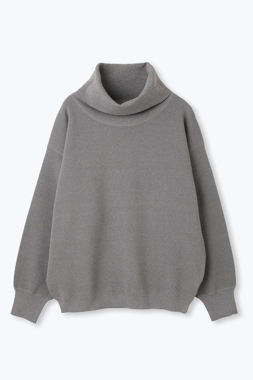 【レリル/lelill】のハイテクワッフル タートルニット インテリア・キッズ・メンズ・レディースファッション・服の通販 founy(ファニー) 　ファッション　Fashion　レディースファッション　Fashion for Women　トップス・カットソー　Cut & Sew Tops　ニット　Knit Tops & Sweaters　カジュアルプルオーバー・ニットトップス　Pullovers & Knit Tops / Casual Pullovers　スリム　Slim, Slim Fit　セーター　Sweater, Knitwear　タートル　Turtleneck, Turtle Collar　タートルネック　Turtleneck, High Neck　ワッフル　Waffle, Waffle Knit　新作・新入荷　New Arrivals / New In　洗える　Machine Washable　A/W・秋冬　Autumn/Winter　グレー|ID: prp329100004727484 ipo3291000000034153633