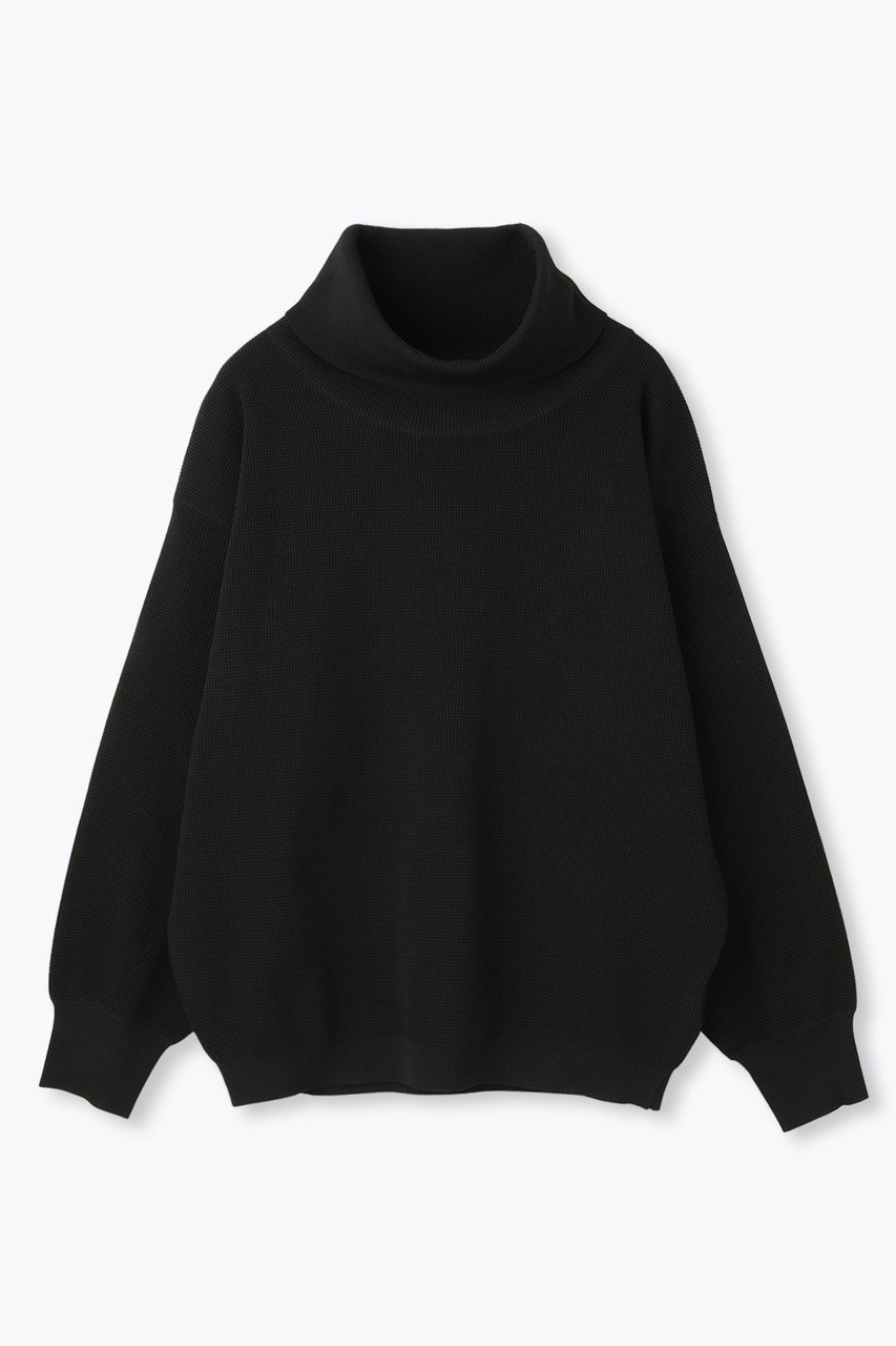 【レリル/lelill】のハイテクワッフル タートルニット インテリア・キッズ・メンズ・レディースファッション・服の通販 founy(ファニー) 　ファッション　Fashion　レディースファッション　Fashion for Women　トップス・カットソー　Cut & Sew Tops　ニット　Knit Tops & Sweaters　カジュアルプルオーバー・ニットトップス　Pullovers & Knit Tops / Casual Pullovers　スリム　Slim, Slim Fit　セーター　Sweater, Knitwear　タートル　Turtleneck, Turtle Collar　タートルネック　Turtleneck, High Neck　ワッフル　Waffle, Waffle Knit　新作・新入荷　New Arrivals / New In　洗える　Machine Washable　A/W・秋冬　Autumn/Winter　ブラック|ID: prp329100004727484 ipo3291000000034153635