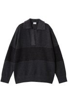 【マノフ/MANOF】のMOHAIR POLO KNIT 人気、トレンドファッション・服の通販 founy(ファニー) ファッション Fashion レディースファッション Fashion for Women トップス・カットソー Cut & Sew Tops ニット Knit Tops & Sweaters カジュアルプルオーバー・ニットトップス Pullovers & Knit Tops / Casual Pullovers シアー Sheer, See-Through スラックス Slacks, Dress Pants デニム Denim, Jeans Material ポロシャツ Polo Shirt, Collared Tee 新作・新入荷 New Arrivals / New In A/W・秋冬 Autumn/Winter thumbnail CHARCOAL|ID: prp329100004727486 ipo3291000000034153655