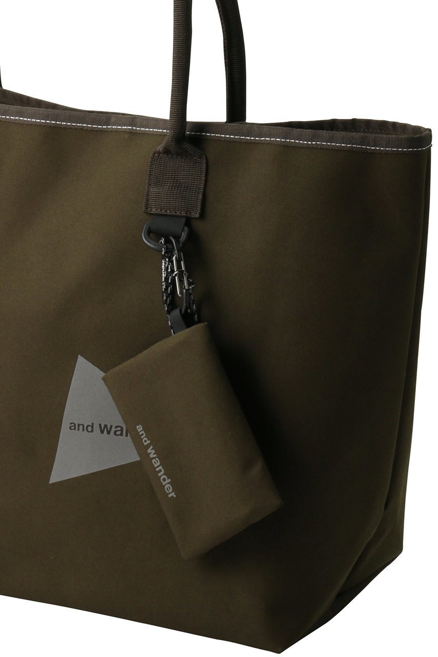 【アンドワンダー/and wander】の【UNISEX】ポリエステル コットン トート バッグ 人気、トレンドファッション・服の通販 founy(ファニー) 　ファッション　Fashion　レディースファッション　Fashion for Women　バッグ　Bags　ユニセックス　Unisex, Genderless　アウトドア　Outdoor Clothing　ジップ　Zip, Zipper　ポケット　Pocket, Pocket Detail　旅行　Travel　other-4|ID: prp329100004727490 ipo3291000000034153692