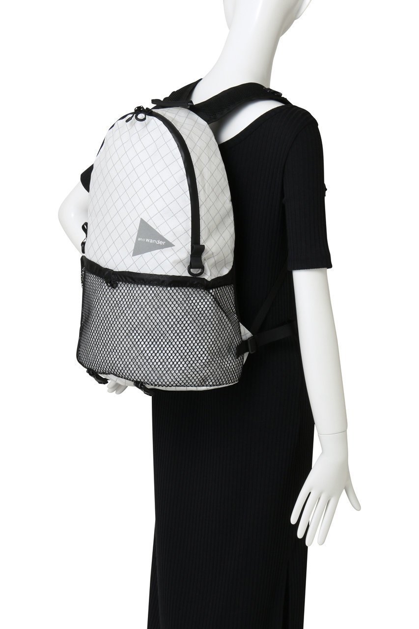 【アンドワンダー/and wander】の【UNISEX】ECOPAK 20L デイパック 人気、トレンドファッション・服の通販 founy(ファニー) 　ファッション　Fashion　レディースファッション　Fashion for Women　バッグ　Bags　ユニセックス　Unisex, Genderless　アウトドア　Outdoor Clothing　コンパクト　Compact, Small Size　チェック　Check, Plaid, Tartan　デイパック　Daypack, Casual Backpack　ポケット　Pocket, Pocket Detail　メッシュ　Mesh, Net Fabric　リュック　Backpack, Rucksack　新作・新入荷　New Arrivals / New In　other-2|ID: prp329100004727494 ipo3291000000034153707