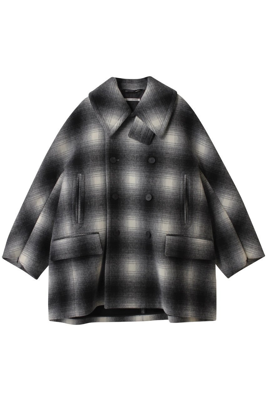 【マルティニーク/martinique】の【CURRENTAGE】Bonded ピーコート インテリア・キッズ・メンズ・レディースファッション・服の通販 founy(ファニー) ファッション Fashion レディースファッション Fashion for Women アウター Coat / Outerwear Collection コート・ロングコート・ピーコート Long Coats, Peacoats & More おすすめ Recommended / Our Picks ショート Short, Short Length ジップ Zip, Zipper スタンド Stand Collar, Upright Stand スリット Slit, Slit Detail セットアップ Set-Up, Coordinated Outfit ボンディング Bonding, Bonded Fabric 別注 Limited Edition, Custom Order チェック|ID: prp329100004727500 ipo3291000000036041254