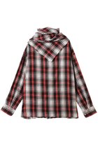 【マルティニーク/martinique】の【CURRENTAGE】Original フランネルシャツ 人気、トレンドファッション・服の通販 founy(ファニー) ファッション Fashion レディースファッション Fashion for Women トップス・カットソー Cut & Sew Tops シャツ・ブラウス・オフィスカジュアル Elegant Blouses & Button-Ups おすすめ Recommended / Our Picks スカーフ Scarf, Neckwear スリーブ Sleeve, Long Sleeve / Short Sleeve チェック Check, Plaid, Tartan ビンテージ Vintage, Retro Style ラグジュアリー Luxury, Elegant リネン Linen, Linen Fabric ロング Long, Long-Length 定番 Standard, Basic Item 新作・新入荷 New Arrivals / New In thumbnail レッド|ID: prp329100004727501 ipo3291000000034153798