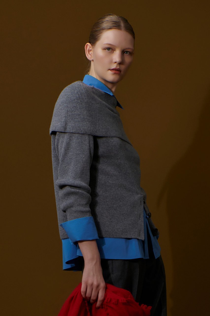 【アルアバイル/allureville】のビッグカラー2WAY NC プルオーバー 人気、トレンドファッション・服の通販 founy(ファニー) 　ファッション　Fashion　レディースファッション　Fashion for Women　トップス・カットソー　Cut & Sew Tops　ニット　Knit Tops & Sweaters　カジュアルプルオーバー・ニットトップス　Pullovers & Knit Tops / Casual Pullovers　おすすめ　Recommended / Our Picks　デコルテ　Décolleté, Neckline　ネックレス　Necklace, Pendant Necklace　ビッグ　Big, Oversized　other-7|ID: prp329100004727507 ipo3291000000034347573