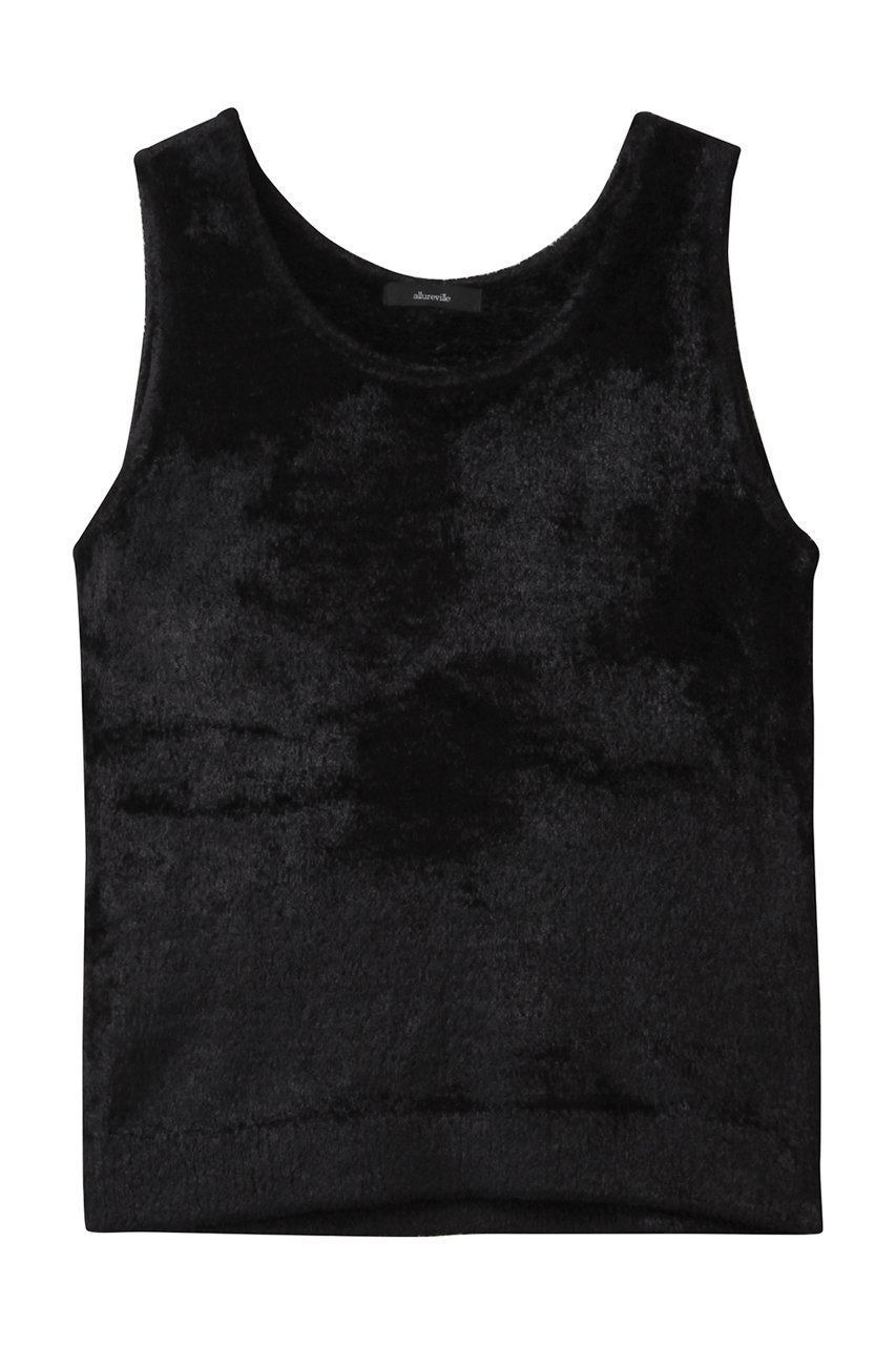 【アルアバイル/allureville】のベロアタンクプルオーバー インテリア・キッズ・メンズ・レディースファッション・服の通販 founy(ファニー) 　ファッション　Fashion　レディースファッション　Fashion for Women　トップス・カットソー　Cut & Sew Tops　ニット　Knit Tops & Sweaters　カジュアルプルオーバー・ニットトップス　Pullovers & Knit Tops / Casual Pullovers　ベロアトップス　Velour Tops / Velvet-Look Items　インナー　Innerwear　ジャケット　Jacket, Outerwear　タンク　Tank Top, Sleeveless Top　トレンド　Trend, Trending Now　ベロア　Velour, Soft Velvet　新作・新入荷　New Arrivals / New In　秋　Autumn　A/W・秋冬　Autumn/Winter　ブラック|ID: prp329100004727508 ipo3291000000034153862