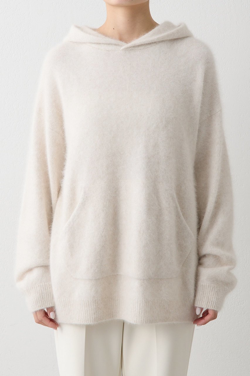 【ウィムガゼット/Whim Gazette】の【THE PAUSE】ファーニットフーディープルオーバー 人気、トレンドファッション・服の通販 founy(ファニー) 　ファッション　Fashion　レディースファッション　Fashion for Women　トップス・カットソー　Cut & Sew Tops　ニット　Knit Tops & Sweaters　レディースパーカー・カジュアルフーディー　Casual Hoodies & Sweatshirts　カジュアルプルオーバー・ニットトップス　Pullovers & Knit Tops / Casual Pullovers　おすすめ　Recommended / Our Picks　セットアップ　Set-Up, Coordinated Outfit　ダウン　Down, Puffer　パーカー　Hoodie, Parka　フォックス　Fox, Fox Fur　新作・新入荷　New Arrivals / New In　other-7|ID: prp329100004727509 ipo3291000000034153875