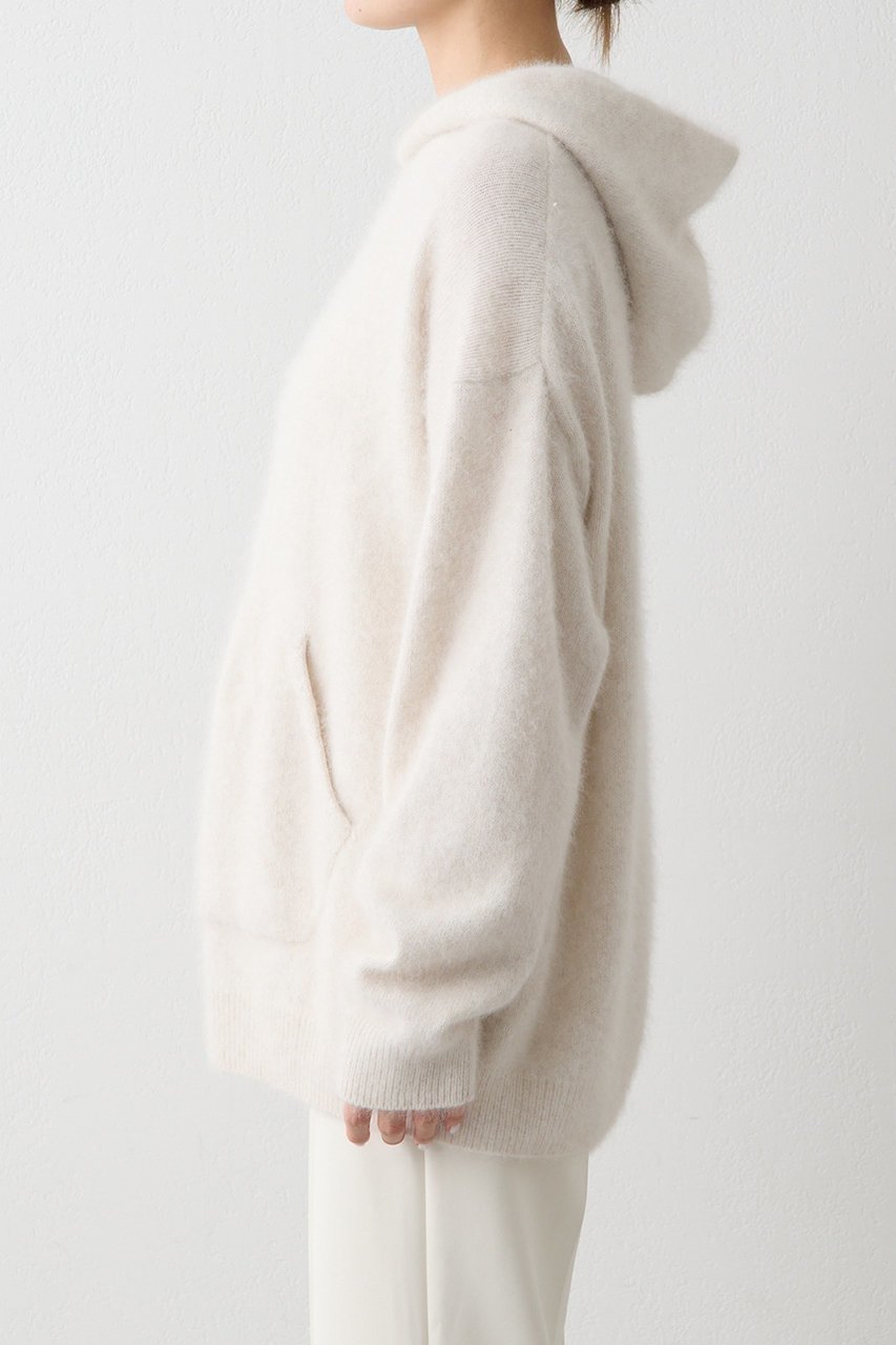 【ウィムガゼット/Whim Gazette】の【THE PAUSE】ファーニットフーディープルオーバー 人気、トレンドファッション・服の通販 founy(ファニー) 　ファッション　Fashion　レディースファッション　Fashion for Women　トップス・カットソー　Cut & Sew Tops　ニット　Knit Tops & Sweaters　レディースパーカー・カジュアルフーディー　Casual Hoodies & Sweatshirts　カジュアルプルオーバー・ニットトップス　Pullovers & Knit Tops / Casual Pullovers　おすすめ　Recommended / Our Picks　セットアップ　Set-Up, Coordinated Outfit　ダウン　Down, Puffer　パーカー　Hoodie, Parka　フォックス　Fox, Fox Fur　新作・新入荷　New Arrivals / New In　other-8|ID: prp329100004727509 ipo3291000000034153876