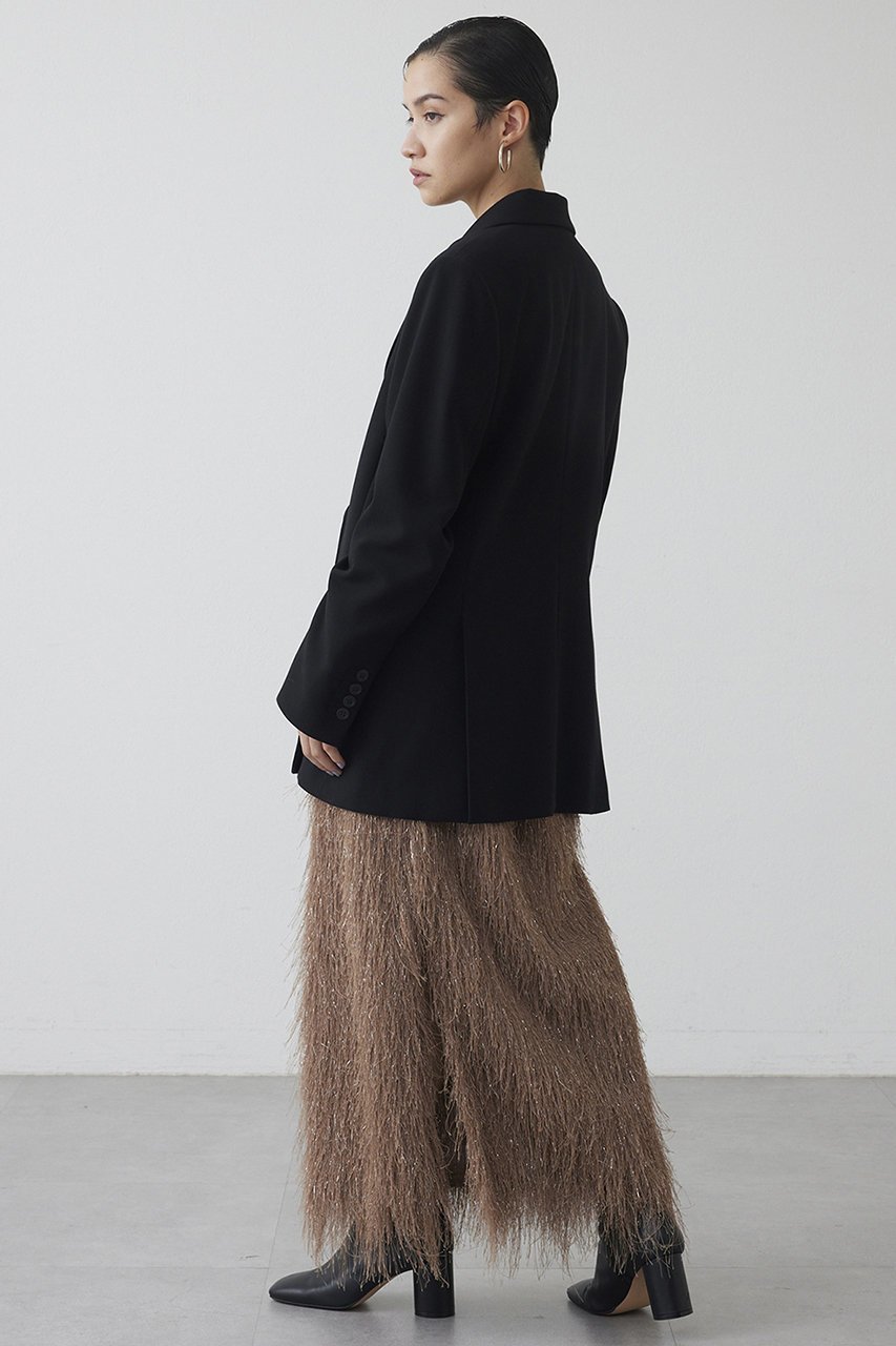【ウィムガゼット/Whim Gazette】の【THE PAUSE】ラメフリンジスカート 人気、トレンドファッション・服の通販 founy(ファニー) 　ファッション　Fashion　レディースファッション　Fashion for Women　スカート　Skirts　ロングスカート　Long Skirts / Maxi & Midi Skirts　サテン　Satin, Glossy Fabric　シンプル　Simple, Minimal　ストレッチ　Stretch, Stretchy Fabric　スリット　Slit, Slit Detail　フリンジ　Fringe, Tassel　ロング　Long, Long-Length　新作・新入荷　New Arrivals / New In　other-3|ID: prp329100004727513 ipo3291000000034153907