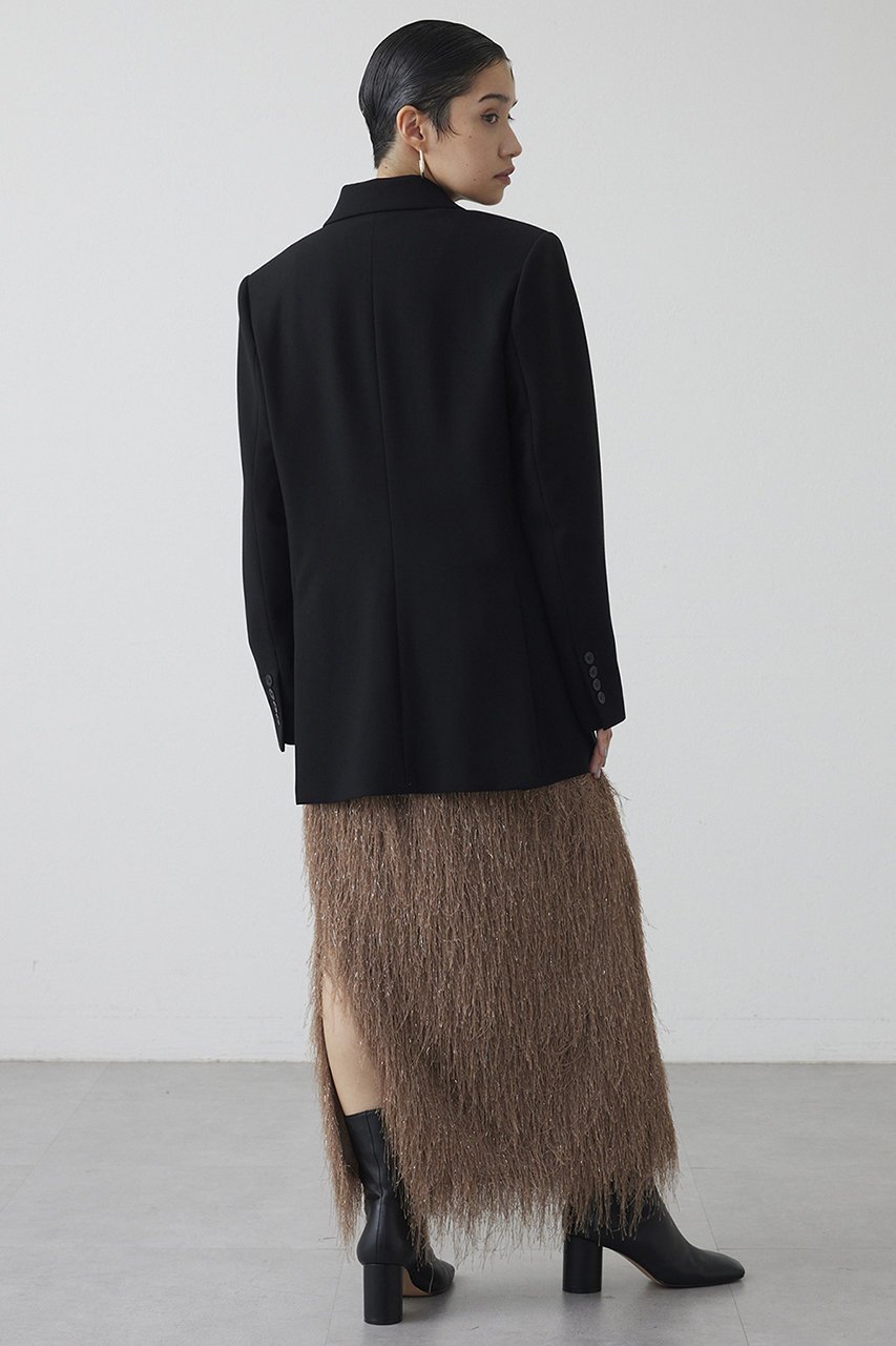 【ウィムガゼット/Whim Gazette】の【THE PAUSE】ラメフリンジスカート 人気、トレンドファッション・服の通販 founy(ファニー) 　ファッション　Fashion　レディースファッション　Fashion for Women　スカート　Skirts　ロングスカート　Long Skirts / Maxi & Midi Skirts　サテン　Satin, Glossy Fabric　シンプル　Simple, Minimal　ストレッチ　Stretch, Stretchy Fabric　スリット　Slit, Slit Detail　フリンジ　Fringe, Tassel　ロング　Long, Long-Length　新作・新入荷　New Arrivals / New In　other-4|ID: prp329100004727513 ipo3291000000034153908