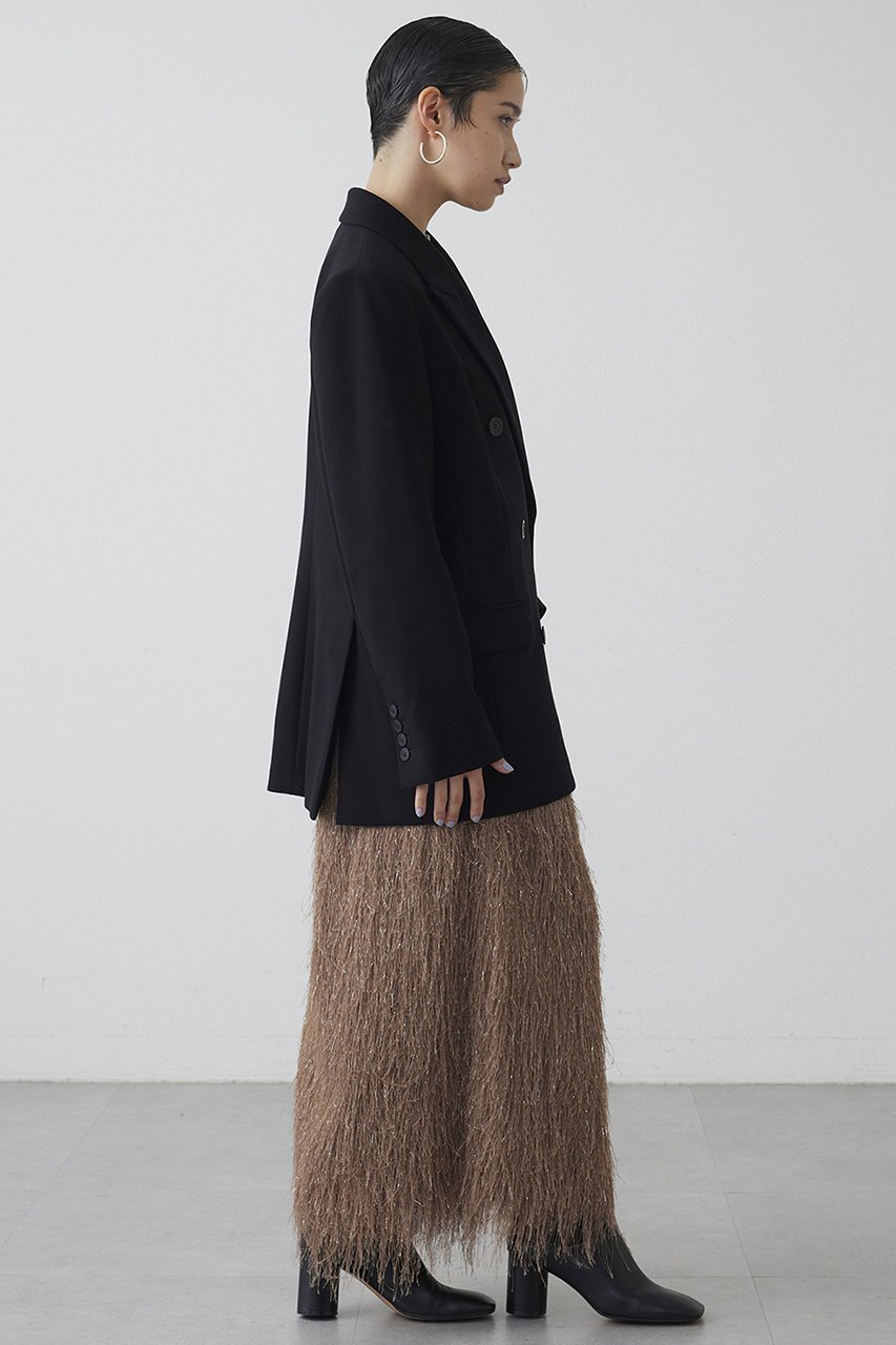 【ウィムガゼット/Whim Gazette】の【THE PAUSE】ラメフリンジスカート 人気、トレンドファッション・服の通販 founy(ファニー) 　ファッション　Fashion　レディースファッション　Fashion for Women　スカート　Skirts　ロングスカート　Long Skirts / Maxi & Midi Skirts　サテン　Satin, Glossy Fabric　シンプル　Simple, Minimal　ストレッチ　Stretch, Stretchy Fabric　スリット　Slit, Slit Detail　フリンジ　Fringe, Tassel　ロング　Long, Long-Length　新作・新入荷　New Arrivals / New In　other-5|ID: prp329100004727513 ipo3291000000034153909