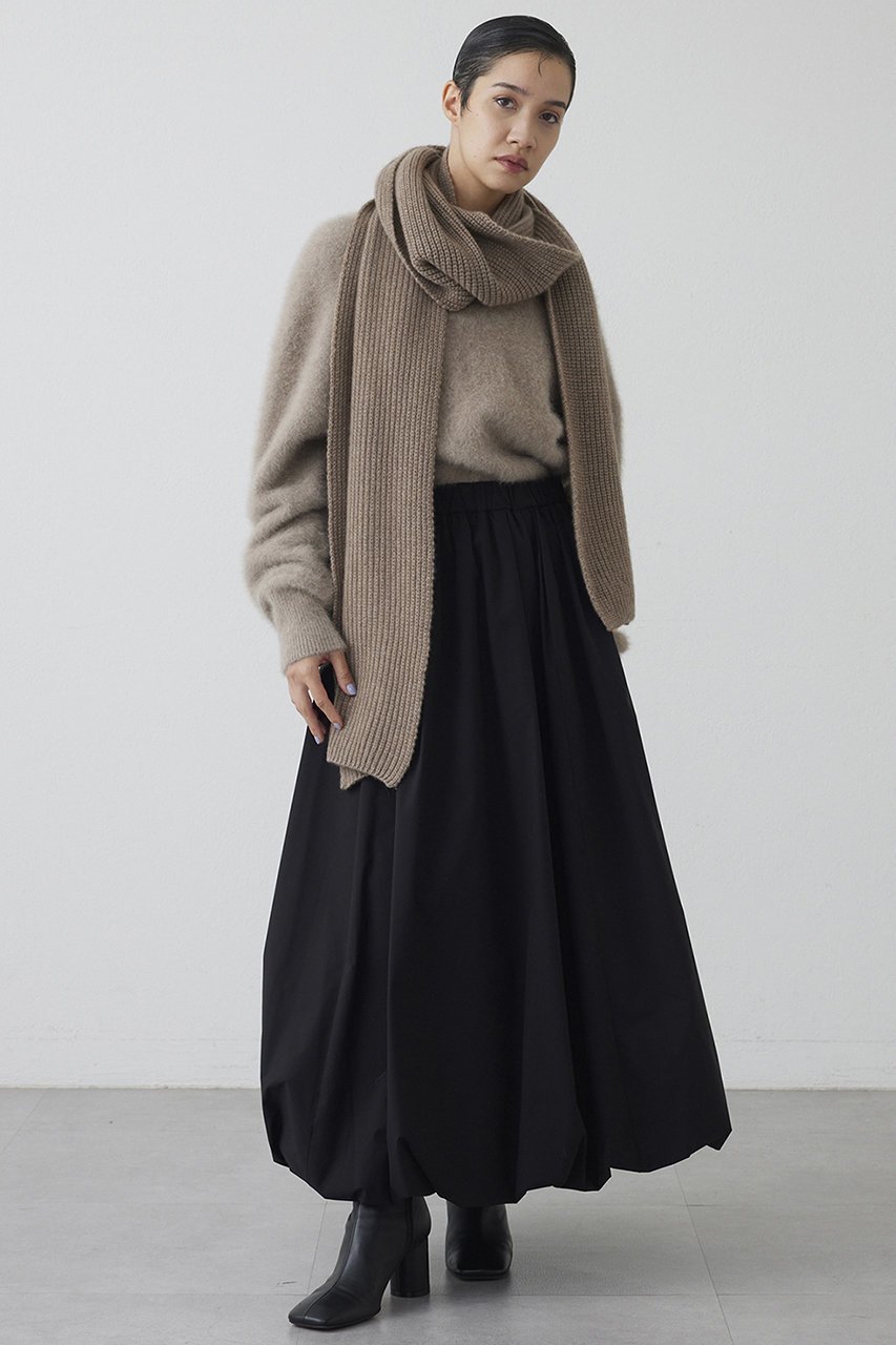 【ウィムガゼット/Whim Gazette】の【THE PAUSE】バルーンスカート インテリア・キッズ・メンズ・レディースファッション・服の通販 founy(ファニー) 　ファッション　Fashion　レディースファッション　Fashion for Women　スカート　Skirts　ロングスカート　Long Skirts / Maxi & Midi Skirts　おすすめ　Recommended / Our Picks　ギャザー　Gathered, Ruffled　ストレッチ　Stretch, Stretchy Fabric　タフタ　Taffeta, Structured Fabric　バルーン　Balloon, Balloon Silhouette　フォルム　Silhouette, Form　ロング　Long, Long-Length　ブラック|ID: prp329100004727514 ipo3291000000036041331