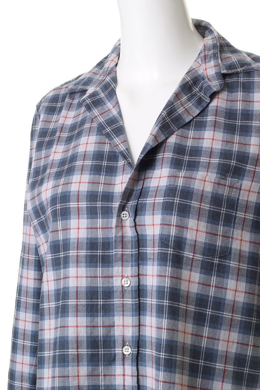 【フランク&アイリーン/Frank&Eileen】のEILEEN イタリアンコットン ブルーチェック シャツ 人気、トレンドファッション・服の通販 founy(ファニー) 　ファッション　Fashion　レディースファッション　Fashion for Women　トップス・カットソー　Cut & Sew Tops　シャツ・ブラウス・オフィスカジュアル　Elegant Blouses & Button-Ups　スラックス　Slacks, Dress Pants　スリーブ　Sleeve, Long Sleeve / Short Sleeve　チェック　Check, Plaid, Tartan　デニム　Denim, Jeans Material　トレンド　Trend, Trending Now　モダン　Modern, Contemporary　ロング　Long, Long-Length　新作・新入荷　New Arrivals / New In　other-5|ID: prp329100004727516 ipo3291000000034153932