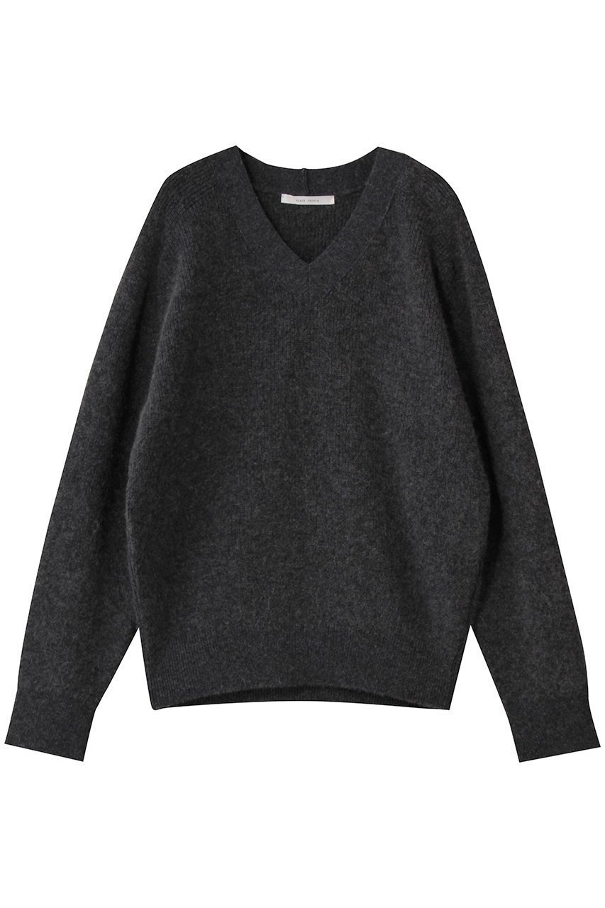 【プレインピープル/PLAIN PEOPLE】のヤクペーパーVネックニット インテリア・キッズ・メンズ・レディースファッション・服の通販 founy(ファニー) 　ファッション　Fashion　レディースファッション　Fashion for Women　トップス・カットソー　Cut & Sew Tops　ニット　Knit Tops & Sweaters　カジュアルプルオーバー・ニットトップス　Pullovers & Knit Tops / Casual Pullovers　Vネックトップス　V-Neck Tops / V-Cut Neckline Shirts　スリーブ　Sleeve, Long Sleeve / Short Sleeve　ペーパー　Paper, Kraft Paper　ロング　Long, Long-Length　新作・新入荷　New Arrivals / New In　チャコールグレー|ID: prp329100004727519 ipo3291000000034153953