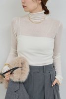 【ガリャルダガランテ/GALLARDAGALANTE】の【CHIHAYAコラボ】シアーリブタートル 人気、トレンドファッション・服の通販 founy(ファニー) ファッション Fashion レディースファッション Fashion for Women トップス・カットソー Cut & Sew Tops ニット Knit Tops & Sweaters カジュアルプルオーバー・ニットトップス Pullovers & Knit Tops / Casual Pullovers おすすめ Recommended / Our Picks インナー Innerwear コラボ Collaboration, Collab サロペット Overalls, Salopette シアー Sheer, See-Through ジャケット Jacket, Outerwear タートル Turtleneck, Turtle Collar フィット Fit, Slim Fit 新作・新入荷 New Arrivals / New In |ID:prp329100004727520