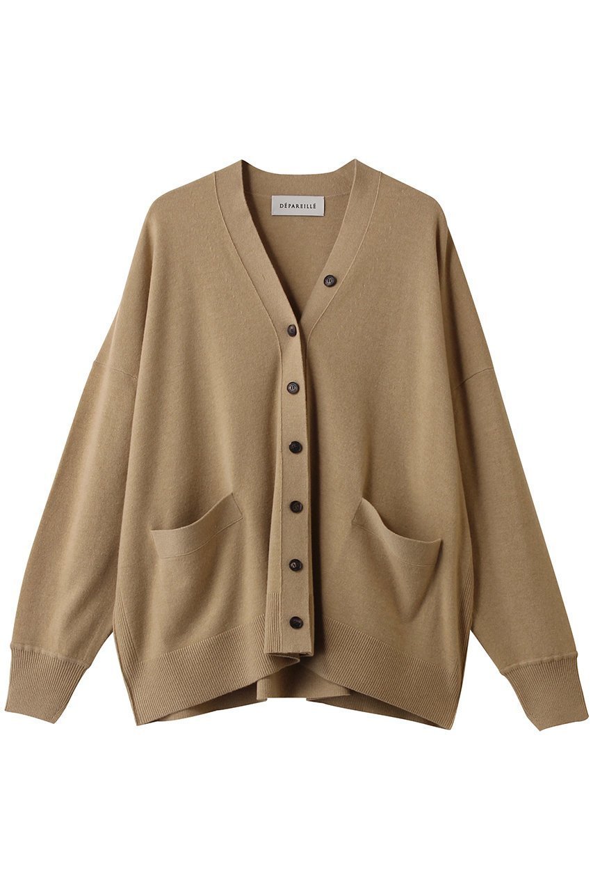 【デパリエ/DEPAREILLE】のウーレンヤーンカーディガン インテリア・キッズ・メンズ・レディースファッション・服の通販 founy(ファニー) 　ファッション　Fashion　レディースファッション　Fashion for Women　トップス・カットソー　Cut & Sew Tops　ニット　Knit Tops & Sweaters　カーディガン・羽織り　Layered Style Cardigans　カーディガン　Cardigan, Knitwear　トレンド　Trend, Trending Now　ポケット　Pocket, Pocket Detail　リラックス　Relax, Relaxed Fit　ベージュ|ID: prp329100004727525 ipo3291000000035870674