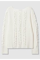 【アナイ/ANAYI】のウェービーフリルリブ プルオーバー オフホワイト|ID: prp329100004727529 ipo3291000000036136147