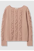 【アナイ/ANAYI】のウェービーフリルリブ プルオーバー ピンクベージュ|ID: prp329100004727529 ipo3291000000036136148