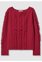 【アナイ/ANAYI】のウェービーフリルリブ プルオーバー レッド|ID: prp329100004727529 ipo3291000000036136149