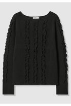 【アナイ/ANAYI】のウェービーフリルリブ プルオーバー ブラック|ID: prp329100004727529 ipo3291000000036136150