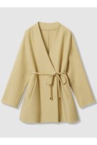 【アルアバイル/allureville】のカシミヤ混リバーミドルラップコート 人気、トレンドファッション・服の通販 founy(ファニー) ファッション Fashion レディースファッション Fashion for Women アウター Coat / Outerwear Collection コート・ロングコート・ピーコート Long Coats, Peacoats & More おすすめ Recommended / Our Picks ショート Short, Short Length フェミニン Feminine, Girly フロント Front, Front Design ブラウジング Blouson Silhouette, Cinched Waist ポケット Pocket, Pocket Detail ミドル Middle Length, Mid Height エレガント 上品 Elegant 再入荷 Restock / Back in Stock thumbnail イエロー|ID: prp329100004727530 ipo3291000000034695701