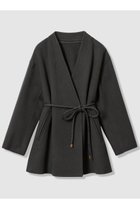 【アルアバイル/allureville】のカシミヤ混リバーミドルラップコート 人気、トレンドファッション・服の通販 founy(ファニー) ファッション Fashion レディースファッション Fashion for Women アウター Coat / Outerwear Collection コート・ロングコート・ピーコート Long Coats, Peacoats & More おすすめ Recommended / Our Picks ショート Short, Short Length フェミニン Feminine, Girly フロント Front, Front Design ブラウジング Blouson Silhouette, Cinched Waist ポケット Pocket, Pocket Detail ミドル Middle Length, Mid Height エレガント 上品 Elegant 再入荷 Restock / Back in Stock thumbnail チャコールグレー|ID: prp329100004727530 ipo3291000000034695703