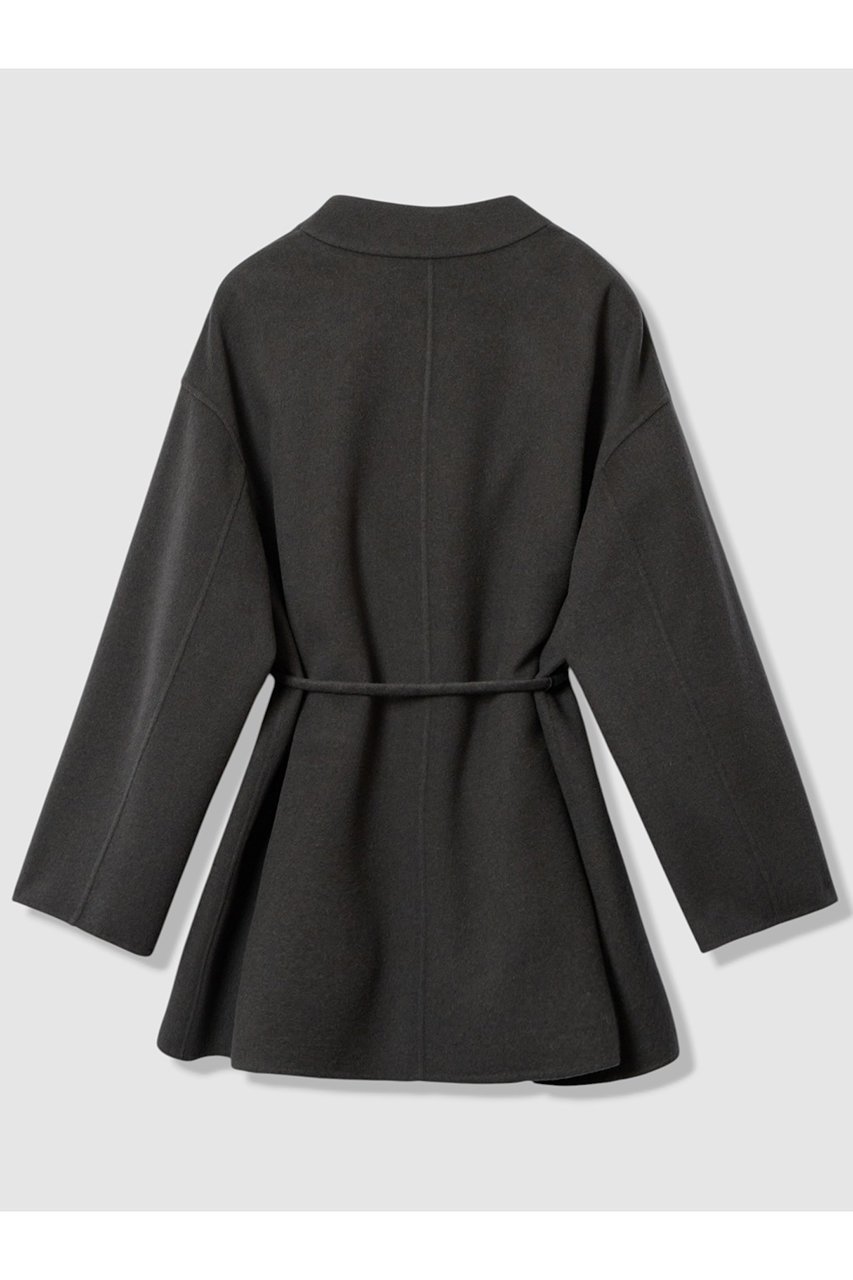 【アルアバイル/allureville】のカシミヤ混リバーミドルラップコート 人気、トレンドファッション・服の通販 founy(ファニー) 　ファッション　Fashion　レディースファッション　Fashion for Women　アウター　Coat / Outerwear Collection　コート・ロングコート・ピーコート　Long Coats, Peacoats & More　おすすめ　Recommended / Our Picks　ショート　Short, Short Length　フェミニン　Feminine, Girly　フロント　Front, Front Design　ブラウジング　Blouson Silhouette, Cinched Waist　ポケット　Pocket, Pocket Detail　ミドル　Middle Length, Mid Height　エレガント 上品　Elegant　再入荷　Restock / Back in Stock　other-2|ID: prp329100004727530 ipo3291000000034695704