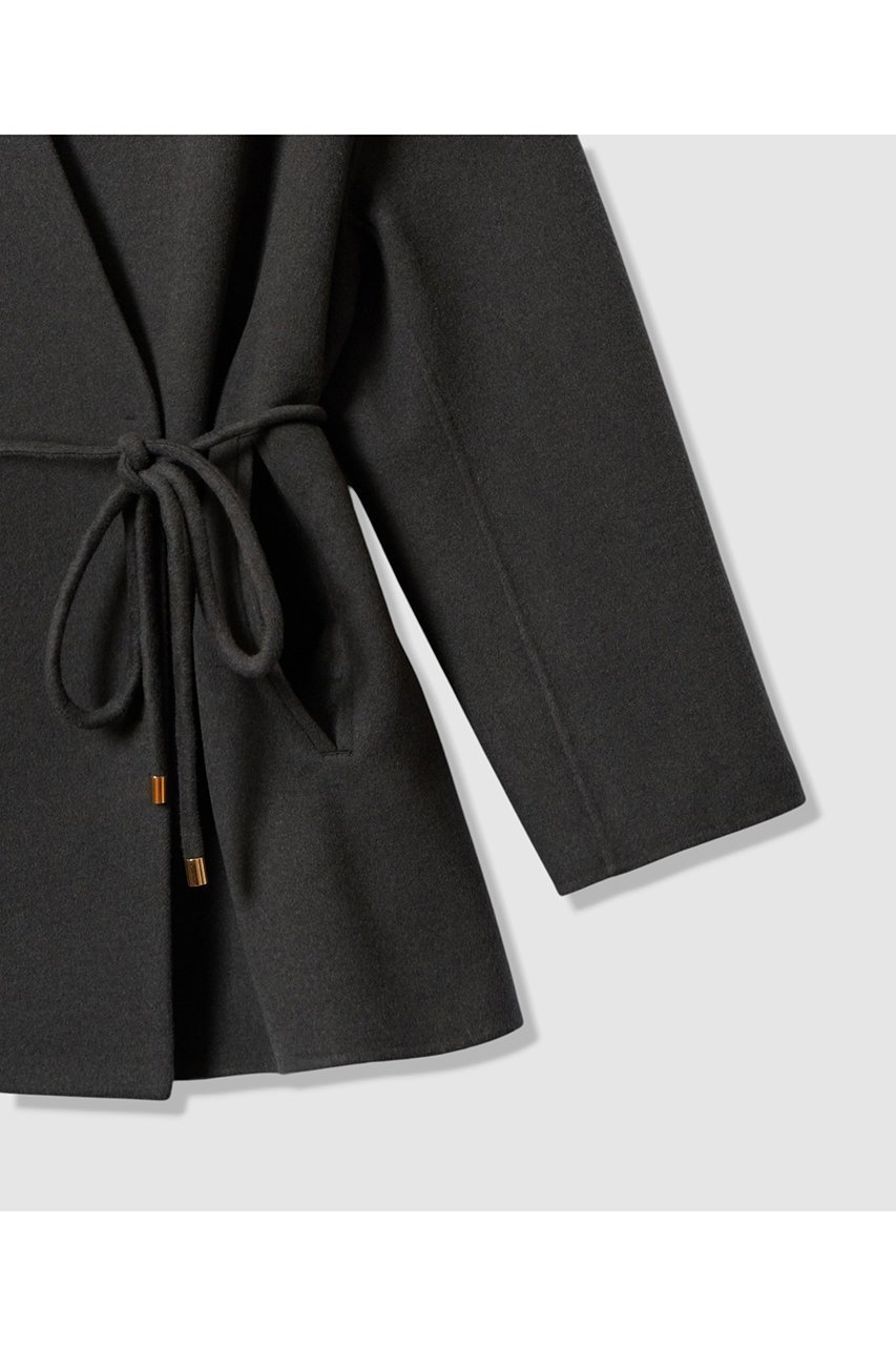 【アルアバイル/allureville】のカシミヤ混リバーミドルラップコート 人気、トレンドファッション・服の通販 founy(ファニー) 　ファッション　Fashion　レディースファッション　Fashion for Women　アウター　Coat / Outerwear Collection　コート・ロングコート・ピーコート　Long Coats, Peacoats & More　おすすめ　Recommended / Our Picks　ショート　Short, Short Length　フェミニン　Feminine, Girly　フロント　Front, Front Design　ブラウジング　Blouson Silhouette, Cinched Waist　ポケット　Pocket, Pocket Detail　ミドル　Middle Length, Mid Height　エレガント 上品　Elegant　再入荷　Restock / Back in Stock　other-6|ID: prp329100004727530 ipo3291000000034695708