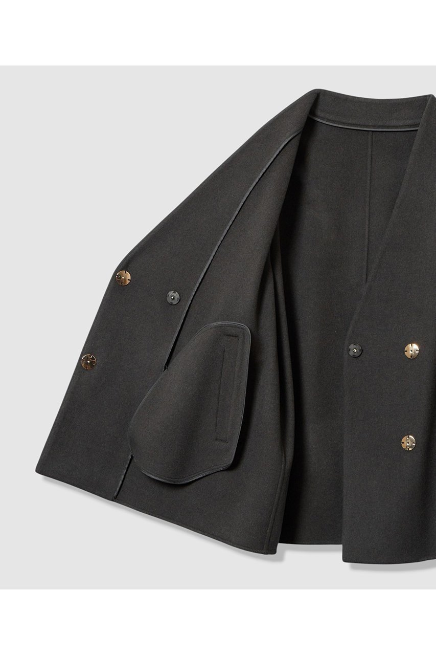 【アルアバイル/allureville】のカシミヤ混リバーミドルラップコート 人気、トレンドファッション・服の通販 founy(ファニー) 　ファッション　Fashion　レディースファッション　Fashion for Women　アウター　Coat / Outerwear Collection　コート・ロングコート・ピーコート　Long Coats, Peacoats & More　おすすめ　Recommended / Our Picks　ショート　Short, Short Length　フェミニン　Feminine, Girly　フロント　Front, Front Design　ブラウジング　Blouson Silhouette, Cinched Waist　ポケット　Pocket, Pocket Detail　ミドル　Middle Length, Mid Height　エレガント 上品　Elegant　再入荷　Restock / Back in Stock　other-7|ID: prp329100004727530 ipo3291000000034695709