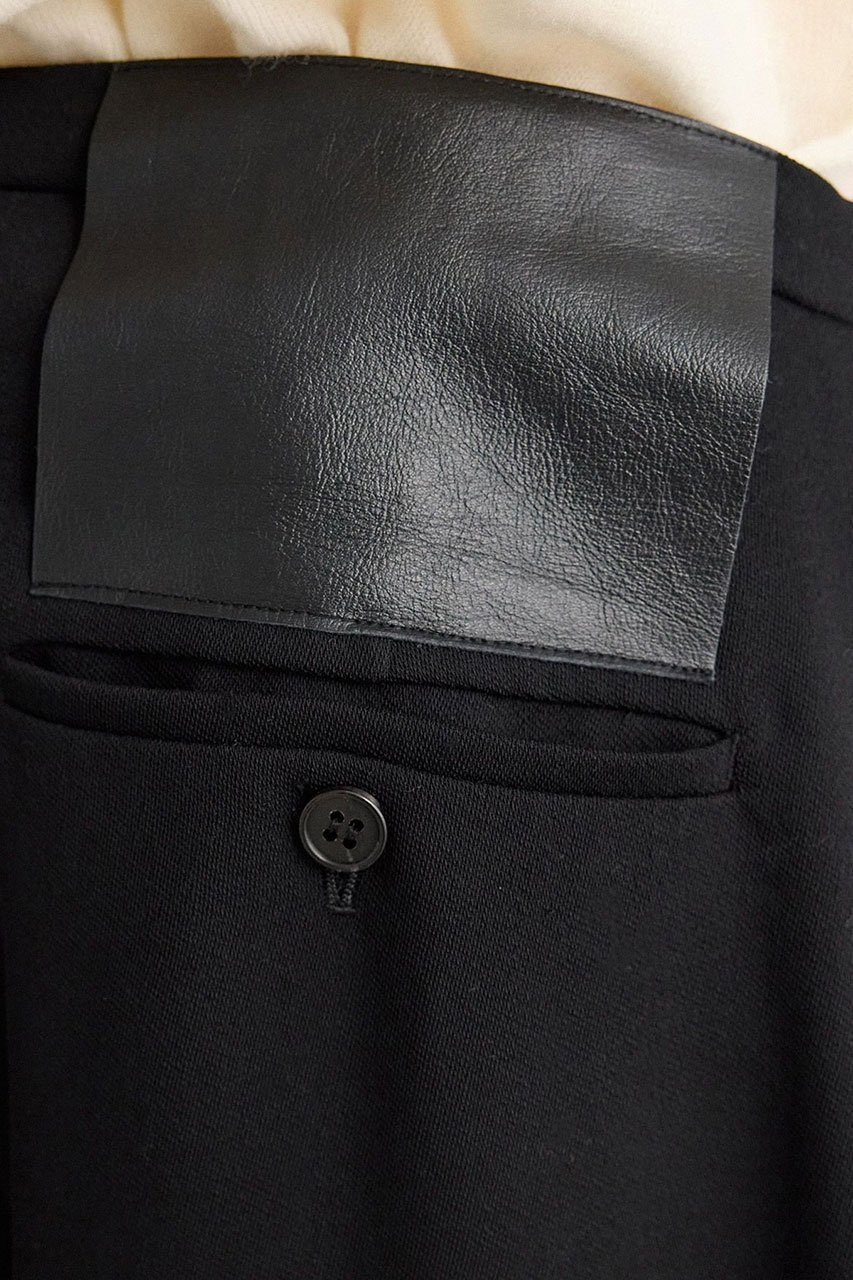 【ブリル/BRILL】のレザーパッチイージーパンツ 人気、トレンドファッション・服の通販 founy(ファニー) 　ファッション　Fashion　レディースファッション　Fashion for Women　パンツ　Pants & Trousers　ストレッチ　Stretch, Stretchy Fabric　ストレート　Straight, Straight Cut　パッチ　Patch, Appliqué　リラックス　Relax, Relaxed Fit　エレガント 上品　Elegant　新作・新入荷　New Arrivals / New In　other-6|ID: prp329100004727535 ipo3291000000034154108