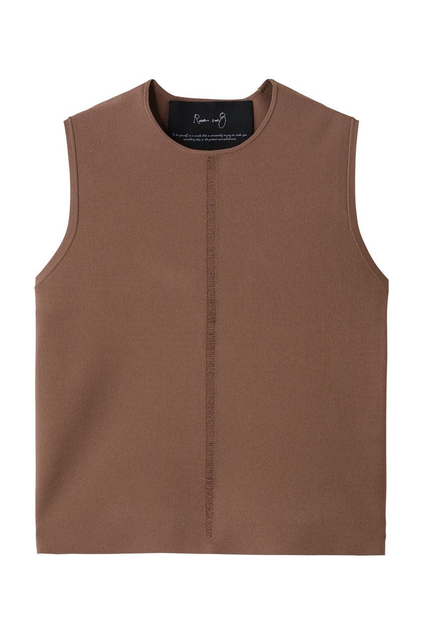 【ルームエイト/Room no.8】のニードル ノースリーブ トップス インテリア・キッズ・メンズ・レディースファッション・服の通販 founy(ファニー) ファッション Fashion レディースファッション Fashion for Women トップス・カットソー Cut & Sew Tops キャミソール&ノースリーブ Camisoles & Sleeveless Tops シャツ・ブラウス・オフィスカジュアル Elegant Blouses & Button-Ups ロングTシャツ・Tシャツ Longline T-Shirts & Tees カットソー・ベーシックTシャツ Cut-and-Sewn Tops / Stretch Tees & Basics インナー Innerwear カーディガン Cardigan, Knitwear キャミソール Camisole, Spaghetti Strap Top ジャケット Jacket, Outerwear タンク Tank Top, Sleeveless Top ノースリーブ Sleeveless, No-Sleeve ファブリック Fabric, Textile マニッシュ Mannish, Boyish ロング Long, Long-Length エレガント 上品 Elegant 定番 Standard, Basic Item ライトブラウン|ID: prp329100004727542 ipo3291000000036136190