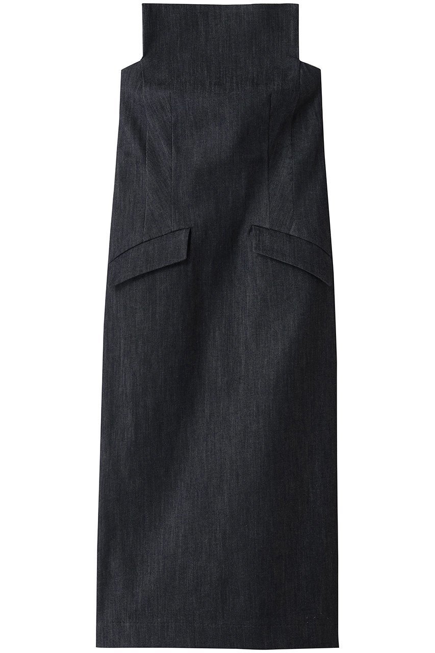 【ルームエイト/Room no.8】のサテン デニム ハイ ベア ドレス 人気、トレンドファッション・服の通販 founy(ファニー) 　ファッション　Fashion　レディースファッション　Fashion for Women　ワンピース　Dresses　フォーマル・パーティードレス・結婚式用ドレス　Elegant & Casual Dresses　チュニック　Tunic Tops & Dresses　サテン　Satin, Glossy Fabric　シューズ　Shoes, Footwear　チュニック　Tunic, Long Top　デニム　Denim, Jeans Material　ドレス　Dress, One-Piece　フィット　Fit, Slim Fit　ロング　Long, Long-Length　 other-1|ID: prp329100004727543 ipo3291000000036890764