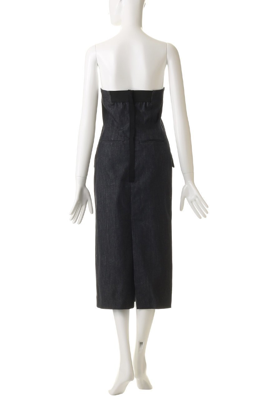 【ルームエイト/Room no.8】のサテン デニム ハイ ベア ドレス 人気、トレンドファッション・服の通販 founy(ファニー) 　ファッション　Fashion　レディースファッション　Fashion for Women　ワンピース　Dresses　フォーマル・パーティードレス・結婚式用ドレス　Elegant & Casual Dresses　チュニック　Tunic Tops & Dresses　サテン　Satin, Glossy Fabric　シューズ　Shoes, Footwear　チュニック　Tunic, Long Top　デニム　Denim, Jeans Material　ドレス　Dress, One-Piece　フィット　Fit, Slim Fit　ロング　Long, Long-Length　other-4|ID: prp329100004727543 ipo3291000000036890768