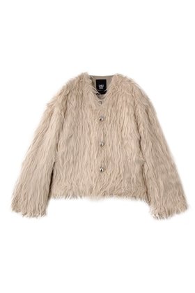 【バウト/BOWTE】 SURI ALPACA SHORT FAUX FUR COAT/フェイクファーコート人気、トレンドファッション・服の通販 founy(ファニー) ファッション Fashion レディースファッション Fashion for Women アウター Coat / Outerwear Collection コート・ロングコート・ピーコート Long Coats, Peacoats & More ショート Short, Short Length スリーブ Sleeve, Long Sleeve / Short Sleeve ヌーディ Nude, Nude Tone フェイクファー Faux Fur, Imitation Fur ロング Long, Long-Length A/W・秋冬 Autumn/Winter |ID:prp329100004727547