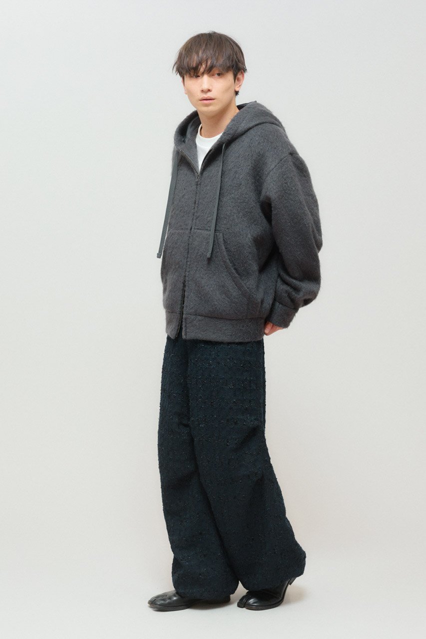 【ミディウミソリッド/MIDIUMISOLID / MEN】のシャギージップアップパーカー 人気、トレンドファッション・服の通販 founy(ファニー) 　ファッション　Fashion　メンズファッション　Fashion for Men　トップス・カットソー　Cut & Sew Tops　パーカー・フーディー / カジュアルコーデ　Hoodies & Parkas　メンズシャツ　Shirts　ウォーム　Warm Fabric　ジップアップ　Zip-Up, Full Zip　スリーブ　Sleeve, Long Sleeve / Short Sleeve　フロント　Front, Front Design　ロング　Long, Long-Length　A/W・秋冬　Autumn/Winter　other-7|ID: prp329100004727551 ipo3291000000034347579