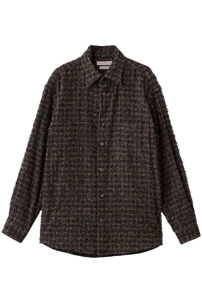 【ヨーク/YOKE / MEN】の【MEN】ニードルパンチド コットン プラッド シャツ インテリア・キッズ・メンズ・レディースファッション・服の通販 founy(ファニー) https://founy.com/ ファッション Fashion メンズファッション Fashion for Men スリーブ Sleeve, Long Sleeve / Short Sleeve チェック Check, Plaid, Tartan ツイード Twill, Twill Weave ヨーク Yoke, Yoke Design ロング Long, Long-Length 新作・新入荷 New Arrivals / New In |ID: prp329100004727553 ipo3291000000034154262