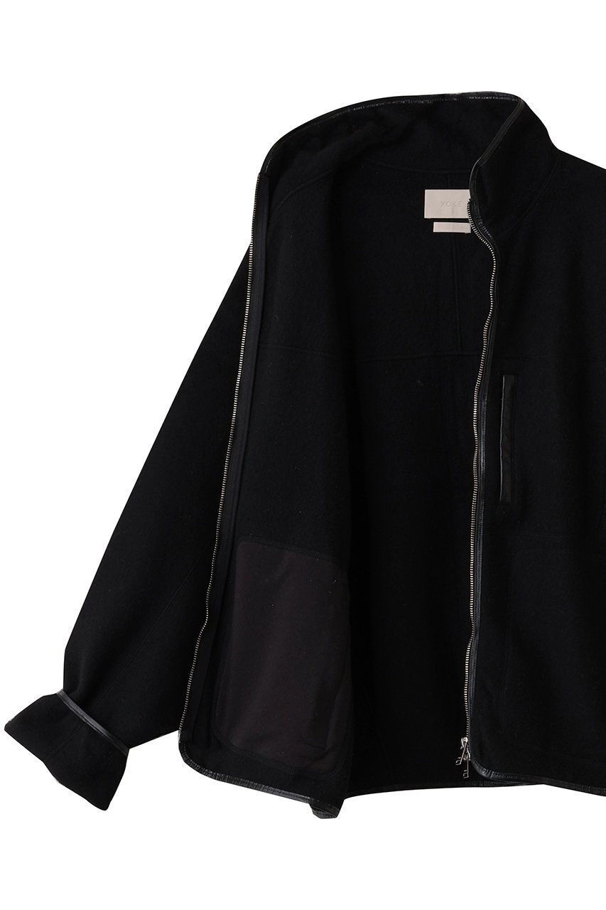 【ヨーク/YOKE / MEN】の【MEN】ウール フリース ジップ ブルゾン 人気、トレンドファッション・服の通販 founy(ファニー) 　ファッション　Fashion　メンズファッション　Fashion for Men　シャーリング　Shirring, Ruched　シルク　Silk, 100% Silk　ジップ　Zip, Zipper　ジャケット　Jacket, Outerwear　フロント　Front, Front Design　ブルゾン　Blouson, Bomber Jacket　ポケット　Pocket, Pocket Detail　ループ　Loop, Loop Knit　新作・新入荷　New Arrivals / New In　other-6|ID: prp329100004727557 ipo3291000000034154307