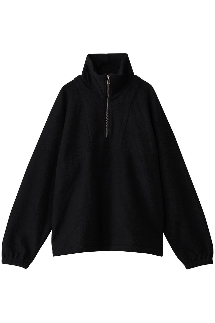 【ヨーク/YOKE / MEN】の【MEN】ウール フリース ハーフ ジップ プルオーバー インテリア・キッズ・メンズ・レディースファッション・服の通販 founy(ファニー) 　ファッション　Fashion　メンズファッション　Fashion for Men　トップス・カットソー　Cut & Sew Tops　ニット・セーター / 定番トップス　Knit Tops & Sweaters　ジップ　Zip, Zipper　スポーティ　Sporty, Casual Athletic　ハーフ　Half, Half-Length　フロント　Front, Front Design　定番　Standard, Basic Item　新作・新入荷　New Arrivals / New In　軽量　Lightweight, Ultra Light　ブラック|ID: prp329100004727561 ipo3291000000034154338