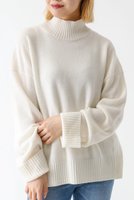 【デザイン ワークス/DESIGN WORKS】のカシミヤ混バックダブルスリットモックネックプルオーバー 人気、トレンドファッション・服の通販 founy(ファニー) ファッション Fashion レディースファッション Fashion for Women トップス・カットソー Cut & Sew Tops ニット Knit Tops & Sweaters カジュアルプルオーバー・ニットトップス Pullovers & Knit Tops / Casual Pullovers なめらか Smooth, Silky Texture スリット Slit, Slit Detail ダブル Double, Double-Breasted ボトム Bottoms, Lower Wear モダン Modern, Contemporary モックネック Mock Neck, Short Turtleneck ラベンダー Lavender 新作・新入荷 New Arrivals / New In |ID:prp329100004727562