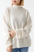 【デザイン ワークス/DESIGN WORKS】のカシミヤ混バックダブルスリットモックネックプルオーバー 人気、トレンドファッション・服の通販 founy(ファニー) ファッション Fashion レディースファッション Fashion for Women トップス・カットソー Cut & Sew Tops ニット Knit Tops & Sweaters カジュアルプルオーバー・ニットトップス Pullovers & Knit Tops / Casual Pullovers なめらか Smooth, Silky Texture スリット Slit, Slit Detail ダブル Double, Double-Breasted ボトム Bottoms, Lower Wear モダン Modern, Contemporary モックネック Mock Neck, Short Turtleneck ラベンダー Lavender 新作・新入荷 New Arrivals / New In thumbnail ホワイト|ID: prp329100004727562 ipo3291000000034154348