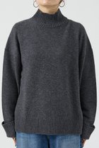 【デザイン ワークス/DESIGN WORKS】のカシミヤ混バックダブルスリットモックネックプルオーバー 人気、トレンドファッション・服の通販 founy(ファニー) ファッション Fashion レディースファッション Fashion for Women トップス・カットソー Cut & Sew Tops ニット Knit Tops & Sweaters カジュアルプルオーバー・ニットトップス Pullovers & Knit Tops / Casual Pullovers なめらか Smooth, Silky Texture スリット Slit, Slit Detail ダブル Double, Double-Breasted ボトム Bottoms, Lower Wear モダン Modern, Contemporary モックネック Mock Neck, Short Turtleneck ラベンダー Lavender 新作・新入荷 New Arrivals / New In thumbnail チャコールグレー|ID: prp329100004727562 ipo3291000000034154350