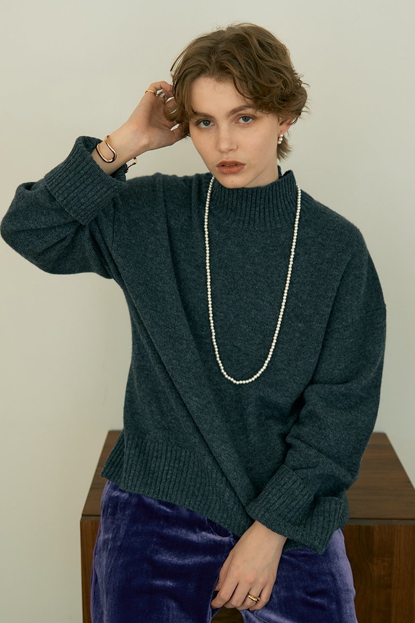 【デザイン ワークス/DESIGN WORKS】のカシミヤ混バックダブルスリットモックネックプルオーバー 人気、トレンドファッション・服の通販 founy(ファニー) 　ファッション　Fashion　レディースファッション　Fashion for Women　トップス・カットソー　Cut & Sew Tops　ニット　Knit Tops & Sweaters　カジュアルプルオーバー・ニットトップス　Pullovers & Knit Tops / Casual Pullovers　なめらか　Smooth, Silky Texture　スリット　Slit, Slit Detail　ダブル　Double, Double-Breasted　ボトム　Bottoms, Lower Wear　モダン　Modern, Contemporary　モックネック　Mock Neck, Short Turtleneck　ラベンダー　Lavender　新作・新入荷　New Arrivals / New In　other-5|ID: prp329100004727562 ipo3291000000034154354
