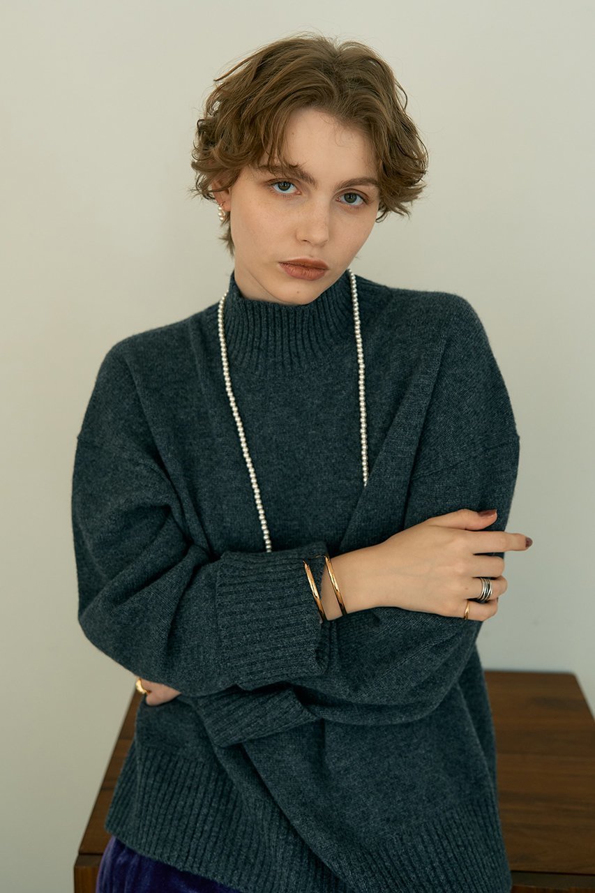 【デザイン ワークス/DESIGN WORKS】のカシミヤ混バックダブルスリットモックネックプルオーバー 人気、トレンドファッション・服の通販 founy(ファニー) 　ファッション　Fashion　レディースファッション　Fashion for Women　トップス・カットソー　Cut & Sew Tops　ニット　Knit Tops & Sweaters　カジュアルプルオーバー・ニットトップス　Pullovers & Knit Tops / Casual Pullovers　なめらか　Smooth, Silky Texture　スリット　Slit, Slit Detail　ダブル　Double, Double-Breasted　ボトム　Bottoms, Lower Wear　モダン　Modern, Contemporary　モックネック　Mock Neck, Short Turtleneck　ラベンダー　Lavender　新作・新入荷　New Arrivals / New In　other-7|ID: prp329100004727562 ipo3291000000034154356