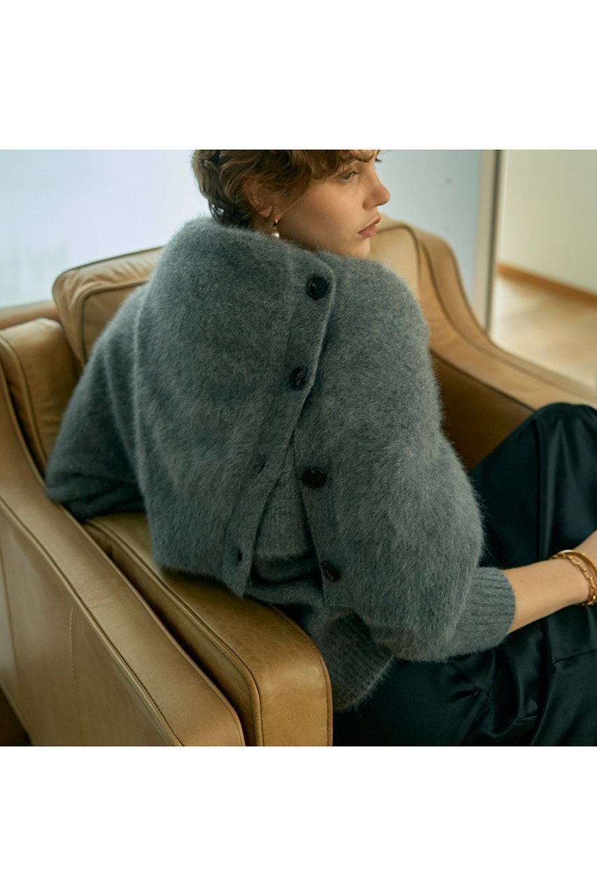 【デザイン ワークス/DESIGN WORKS】のフォックスカシミヤショートカーディガン 人気、トレンドファッション・服の通販 founy(ファニー) 　ファッション　Fashion　レディースファッション　Fashion for Women　トップス・カットソー　Cut & Sew Tops　ニット　Knit Tops & Sweaters　カーディガン・羽織り　Layered Style Cardigans　おすすめ　Recommended / Our Picks　カーディガン　Cardigan, Knitwear　コンパクト　Compact, Small Size　ショート　Short, Short Length　バランス　Balance, Style Balance　フォックス　Fox, Fox Fur　other-7|ID: prp329100004727563 ipo3291000000036041446