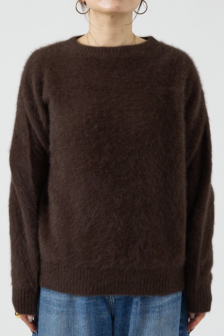 【デザイン ワークス/DESIGN WORKS】のフォックスカシミヤガンジーネックプルオーバー 人気、トレンドファッション・服の通販 founy(ファニー) 　ファッション　Fashion　レディースファッション　Fashion for Women　トップス・カットソー　Cut & Sew Tops　ニット　Knit Tops & Sweaters　カジュアルプルオーバー・ニットトップス　Pullovers & Knit Tops / Casual Pullovers　インナー　Innerwear　シンプル　Simple, Minimal　スラックス　Slacks, Dress Pants　デニム　Denim, Jeans Material　フォックス　Fox, Fox Fur　リラックス　Relax, Relaxed Fit　エレガント 上品　Elegant　新作・新入荷　New Arrivals / New In　other-3|ID: prp329100004727564 ipo3291000000034154368