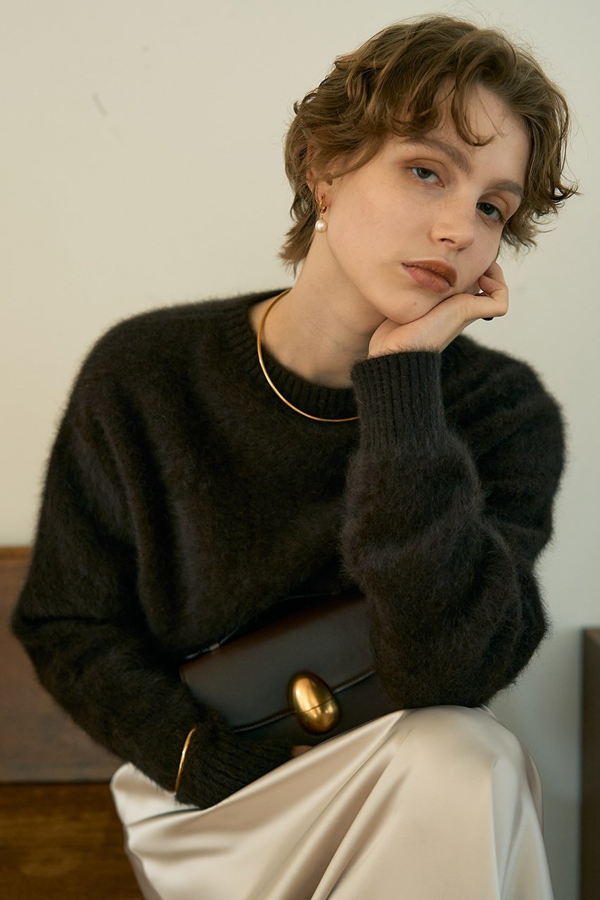 【デザイン ワークス/DESIGN WORKS】のフォックスカシミヤガンジーネックプルオーバー 人気、トレンドファッション・服の通販 founy(ファニー) 　ファッション　Fashion　レディースファッション　Fashion for Women　トップス・カットソー　Cut & Sew Tops　ニット　Knit Tops & Sweaters　カジュアルプルオーバー・ニットトップス　Pullovers & Knit Tops / Casual Pullovers　インナー　Innerwear　シンプル　Simple, Minimal　スラックス　Slacks, Dress Pants　デニム　Denim, Jeans Material　フォックス　Fox, Fox Fur　リラックス　Relax, Relaxed Fit　エレガント 上品　Elegant　新作・新入荷　New Arrivals / New In　other-8|ID: prp329100004727564 ipo3291000000034154373